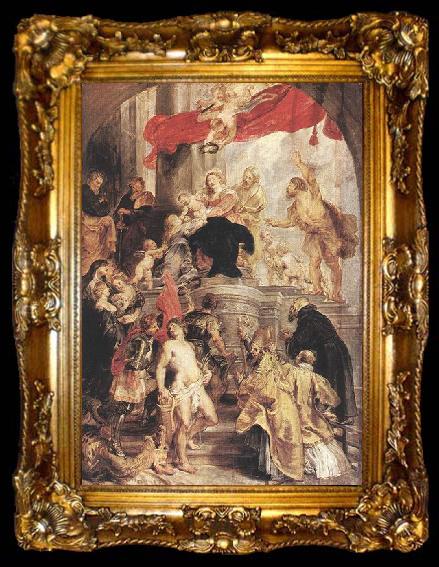 framed  RUBENS, Pieter Pauwel Bethrotal of St Catherine, ta009-2