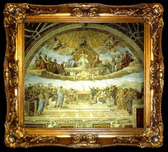 framed  Raphael fresco, stanza della segnatura, ta009-2