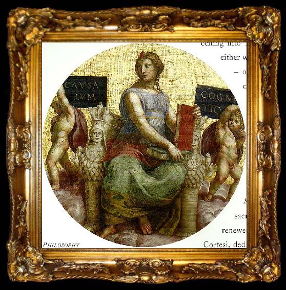 framed  Raphael philosophy, ta009-2