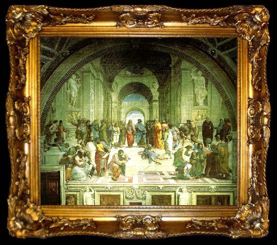 framed  Raphael school of athens, ta009-2