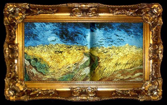 framed  Vincent Van Gogh vetefalt med krakor, ta009-2