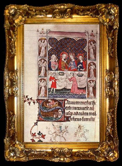 framed  unknow artist Queen Mary Psalter, ta009-2
