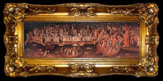 framed  unknow artist Martyrdom of St Ursula before the City of Cologne, ta009-2