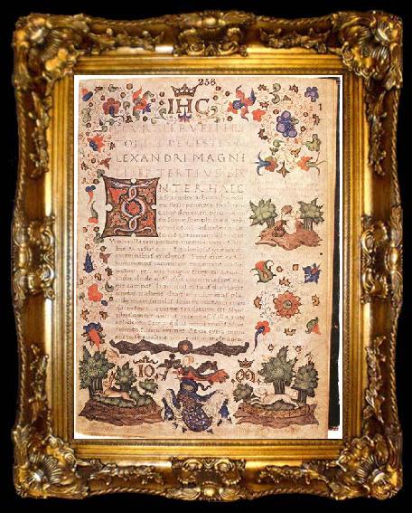 framed  unknow artist Deeds of Alexander the Great, ta009-2