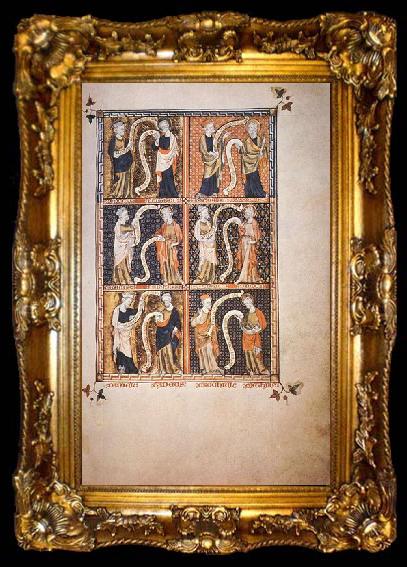 framed  unknow artist Queen Mary Psalter, ta009-2