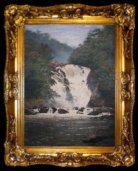 framed  Almeida Junior Votorantim Falls, ta009-2