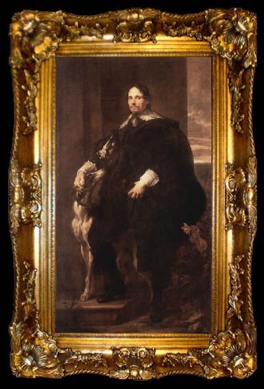 framed  Anthony Van Dyck Portrat des Philippe Le Roy, Herr von Ravels, ta009-2