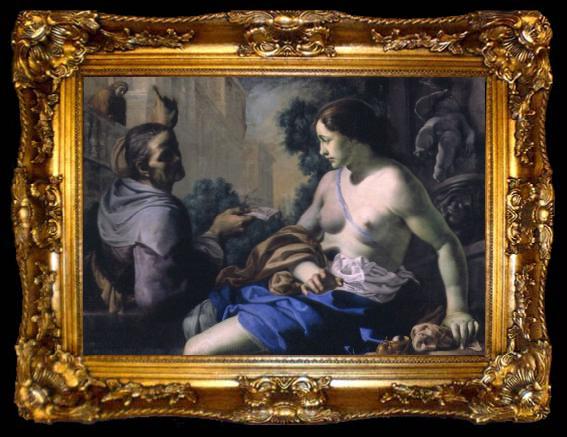 framed  Bernardino Mei David and Bathsheba, ta009-2