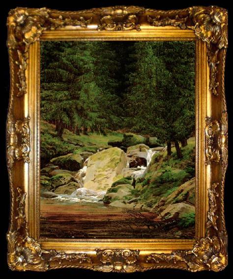 framed  Caspar David Friedrich Tannenwald, ta009-2
