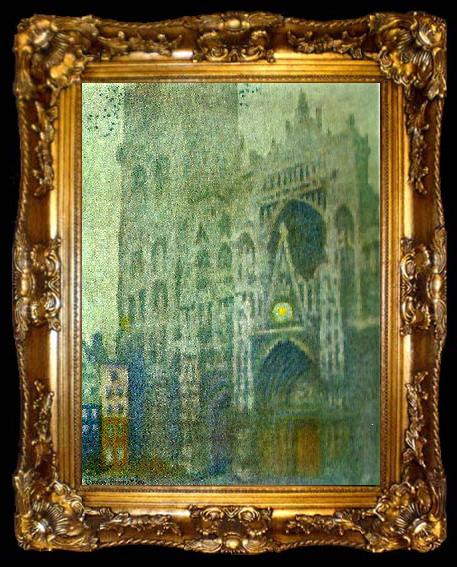 framed  Claude Monet katedralen i rouen, ta009-2