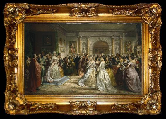 framed  Daniel Huntington The Republican Court (Lady Washington