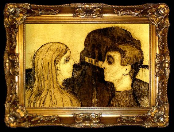 framed  Edvard Munch attraktion, ta009-2