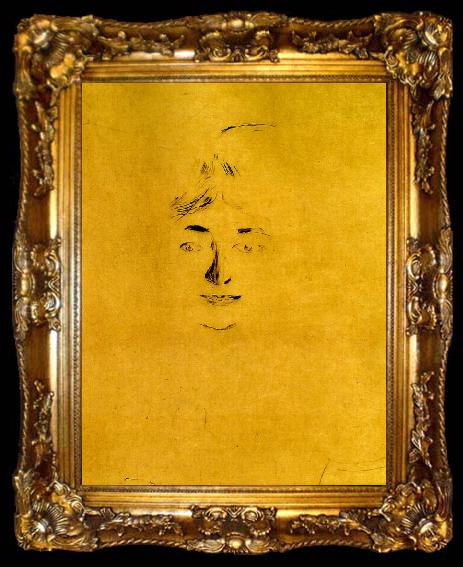 framed  Edvard Munch signe thiel, ta009-2