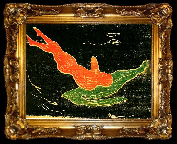 framed  Edvard Munch mote i varldsalltet, ta009-2