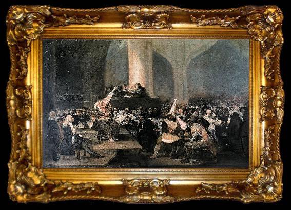 framed  Francisco de Goya The Inquisition Tribunal, ta009-2