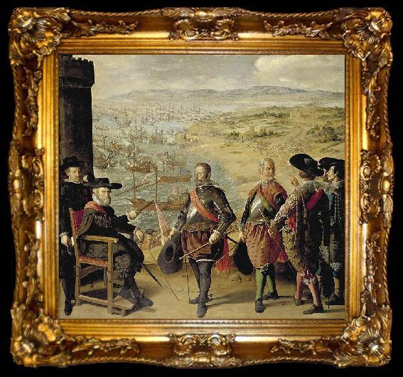 framed  Francisco de Zurbaran La defensa de Cadiz, ta009-2