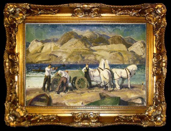 framed  George Wesley Bellows The Sand Cart, ta009-2