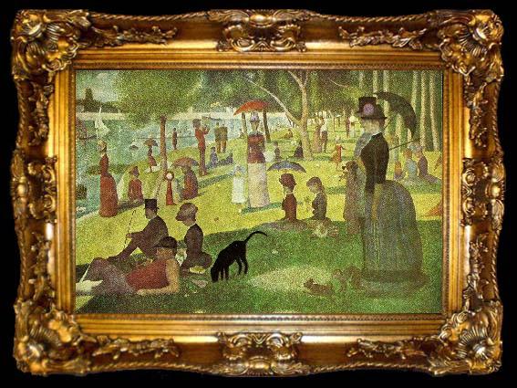 framed  Georges Seurat parispromenad, ta009-2