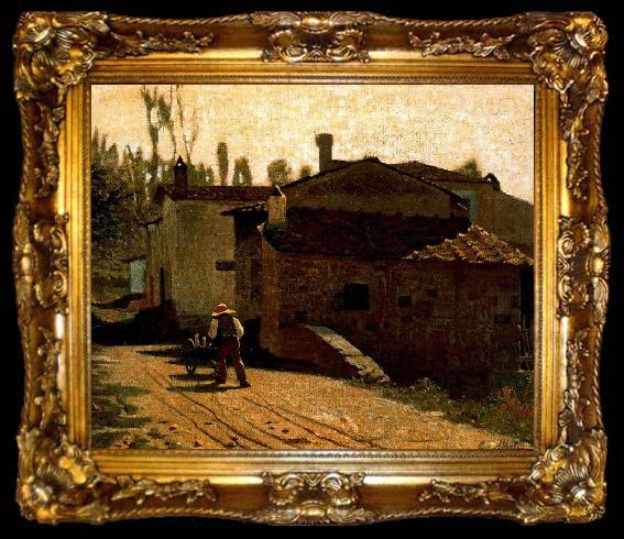 framed  Giuseppe Abbati Abbati Lattaio di Piagentina, ta009-2