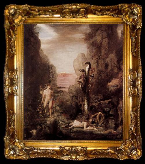 framed  Gustave Moreau Herkules und die Lernaische Hydra, ta009-2