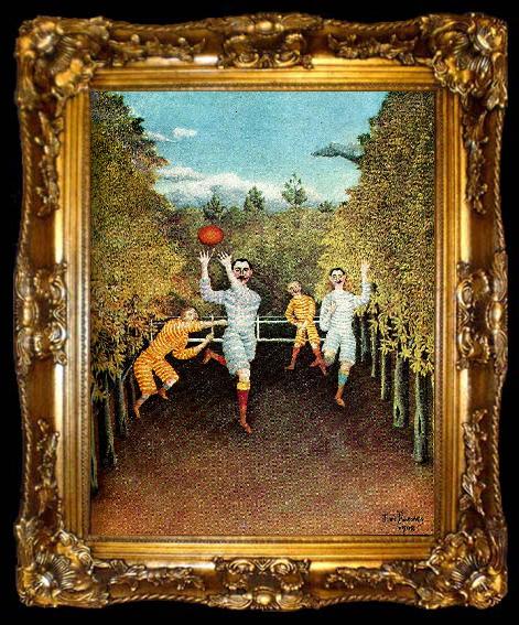 framed  Henri Rousseau bollspelare, ta009-2