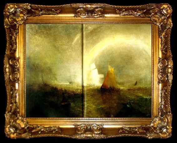 framed  J.M.W.Turner the wreck buoy, ta009-2