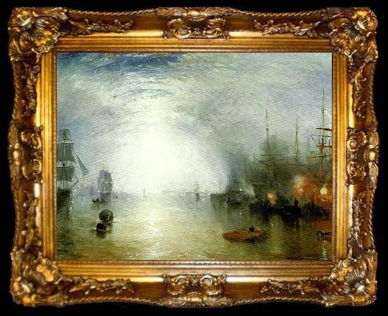 framed  J.M.W.Turner keelmen heaving in coals by night, ta009-2