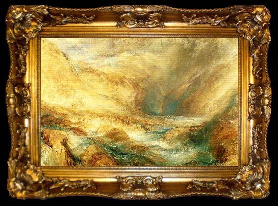 framed  J.M.W.Turner the pass of st gotthard, ta009-2