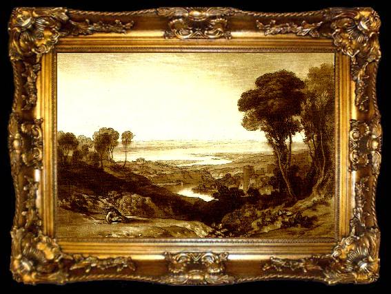 framed  J.M.W.Turner the junction of the severn and the wye, ta009-2