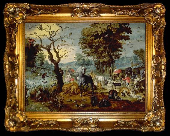 framed  Jan Van Kessel the Younger Lentree de l arche, ta009-2