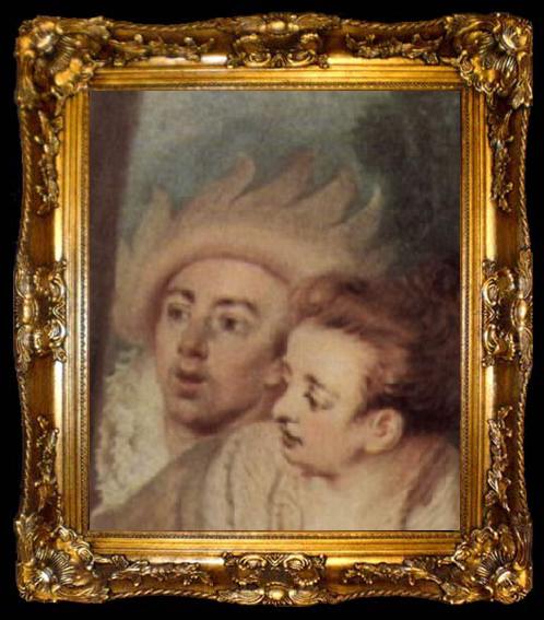 framed  Jean-Antoine Watteau Gilles Detail, ta009-2
