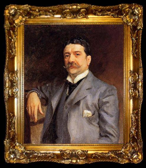framed  John Singer Sargent Portrait of Louis Alexander Fagan, ta009-2