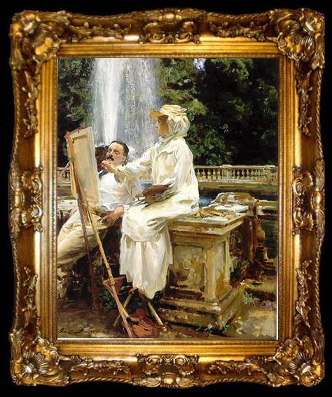 framed  John Singer Sargent Jane Emmet und Wilfred de Glehn, ta009-2