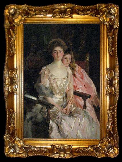 framed  John Singer Sargent Mrs. Fiske Warren, ta009-2