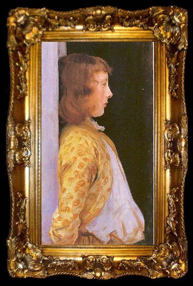 framed  John Singer Sargent Portrait of Dorothy Barnard, ta009-2