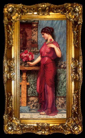 framed  John William Godward An Offering to Venus, ta009-2
