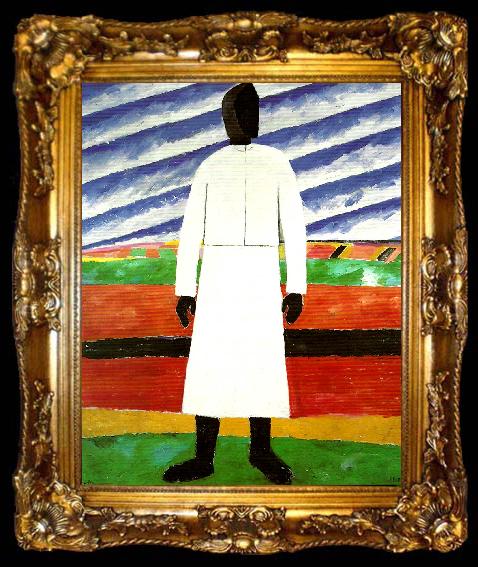 framed  Kazimir Malevich peasant woman, ta009-2