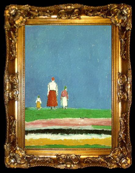 framed  Kazimir Malevich three figures, ta009-2