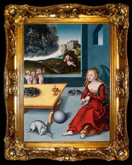 framed  Lucas Cranach Die Melancholie, ta009-2
