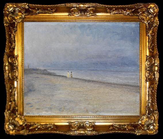 framed  Michael Ancher Strandszene, ta009-2