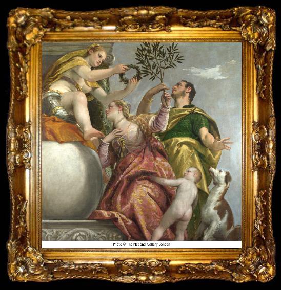 framed  Paolo Veronese Allegory of Love IV Happy Union, ta009-2