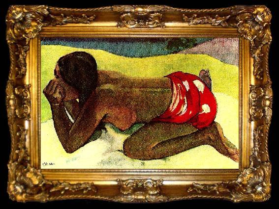 framed  Paul Gauguin otahi, ta009-2