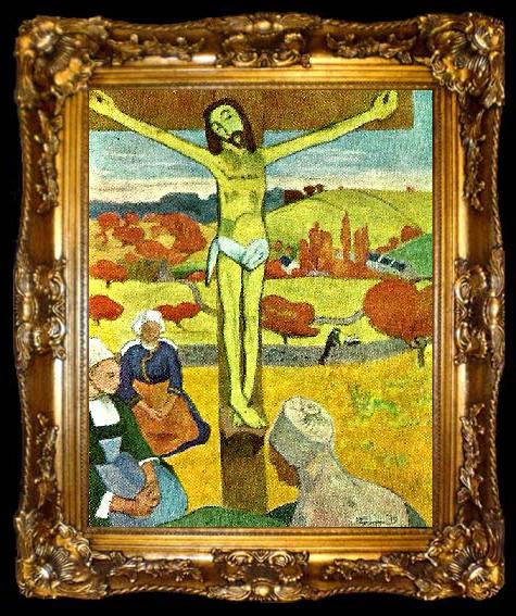 framed  Paul Gauguin den gule kristus, ta009-2
