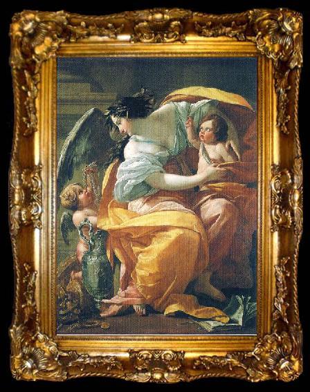 framed  Simon Vouet Allegorie des Reichtums, ta009-2