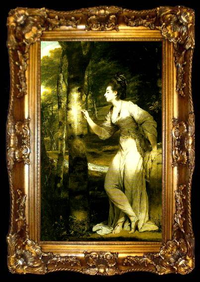 framed  Sir Joshua Reynolds mrs lloyd, ta009-2