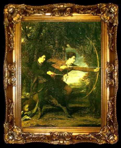 framed  Sir Joshua Reynolds thomas townshend and colonel acland, ta009-2