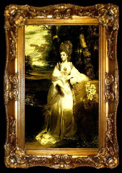 framed  Sir Joshua Reynolds lady bampfylde, ta009-2