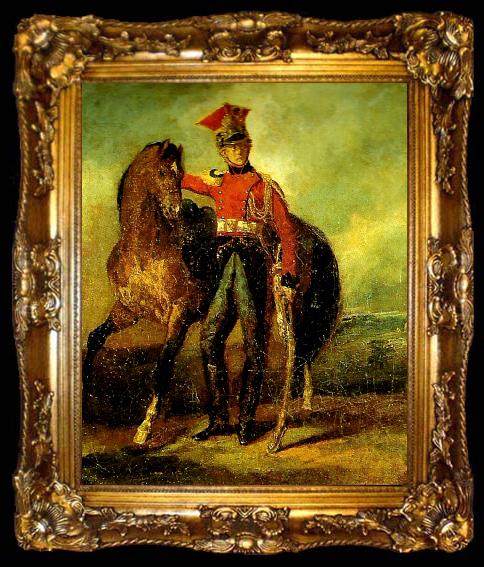 framed  Theodore   Gericault lancier de la garde imperiale, ta009-2