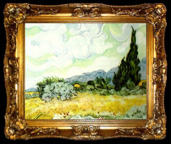 framed  Vincent Van Gogh de gugh falten, ta009-2