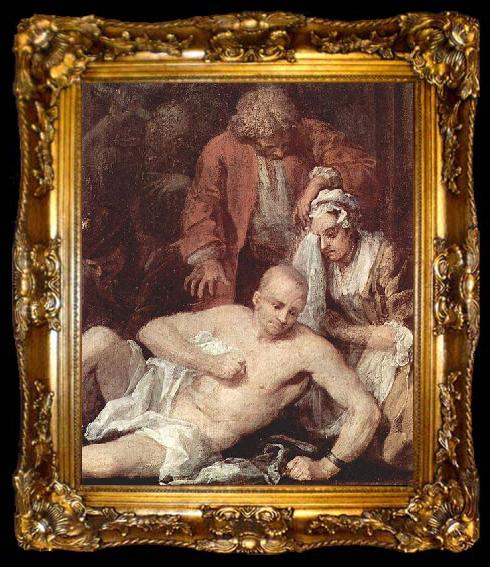 framed  William Hogarth Gemaldefolge, ta009-2